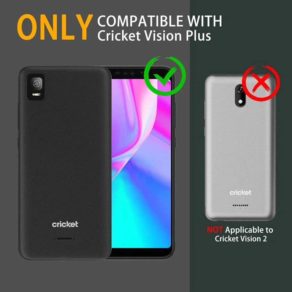 DUOPAL for Cricket Vision Plus Case, Military Grade Protection Shockproof Case w